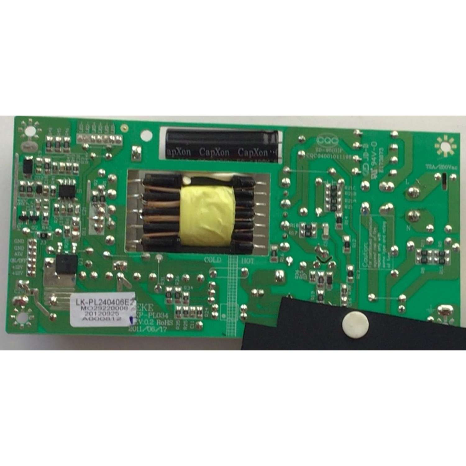 FUENTE PARA TV SEIKI / NUMERO DE PARTE LK-PL240406E2 / LKP-PL034 / MO29220008 / 20120925 / A000812 / PANEL V216BG1 -LE1 REV.C1 / MODELO SE222FS - Imagen 3
